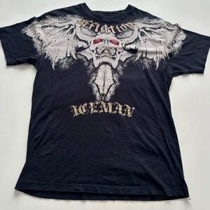 Affliction iceman signature rhinestone shirt